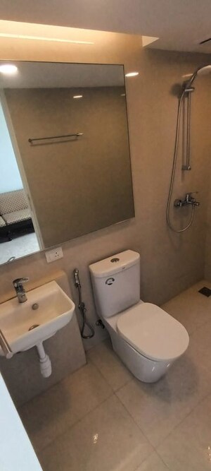 Washroom in Studio Apartment at Hiranandani Estate – for Rent