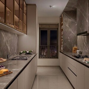 Kitchen in 3 BHK Apartment at Oberoi Sky City, Khande Rao Dongari – for Sale