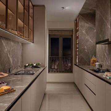 Kitchen in 3 BHK Apartment at Oberoi Sky City, Khande Rao Dongari – for Sale