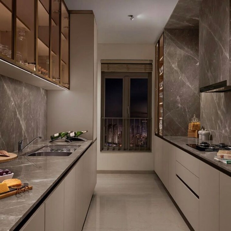 Kitchen, oberoi-sky-city 3 Bedroom 1054 Sq.Ft. Apartment In Khande Rao Dongari Mumbai 10077772