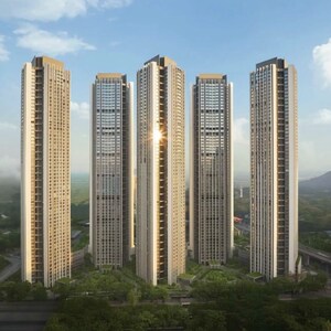 3 BHK Apartment – Exterior View View at Oberoi Sky City, Khande Rao Dongari - for Sale