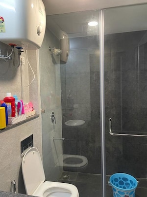 Bathroom in 3 BHK Apartment at Microtek Greenburg, Sector 86 – for Rent
