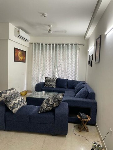 Living Room in 3 BHK Apartment at Microtek Greenburg, Sector 86 – for Rent