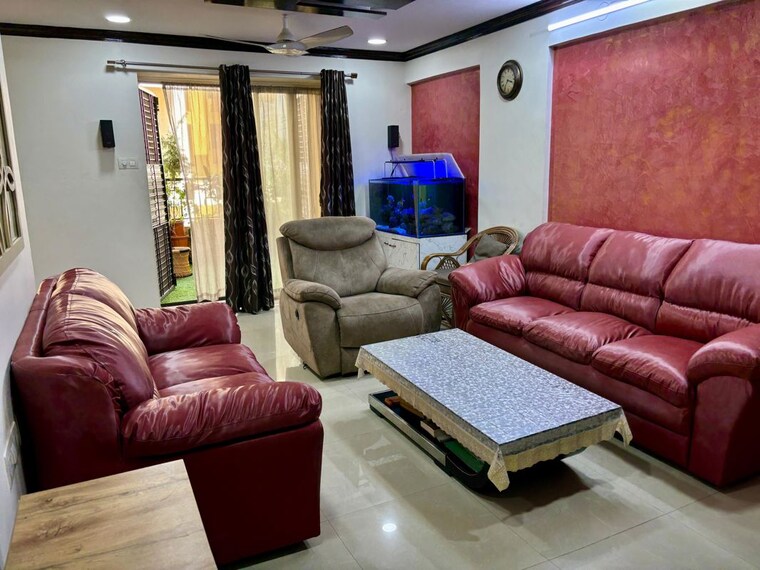 Living Room, royal-heights-pune 3 Bedroom 1500 Sq.Ft. Apartment In Bopodi Pune 10079339