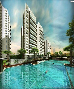 Swimming Pool in 3 BHK Apartment at Trendset Jayabheri Elevate, Madhapur – for Rent