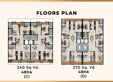 Floor Plan in 4 BHK Independent House at Sector 88a – for Sale