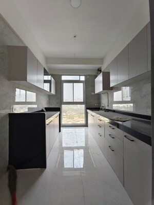 Kitchen in 3 BHK Apartment at Tricity Montview, Sanpada – for Rent