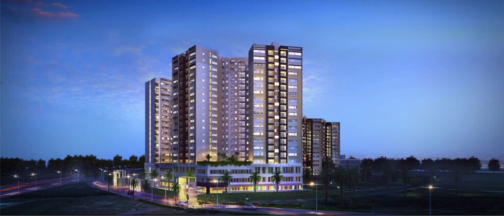 2 BHK + Pooja Room 1050 Sq.Ft. Apartment in Godrej Azure
