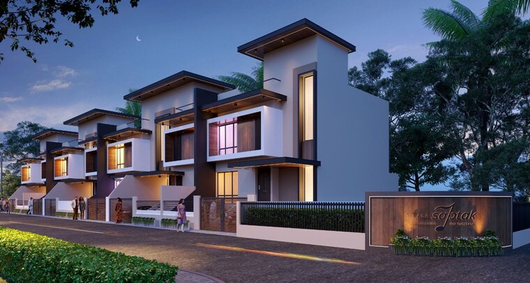 Exterior View, pawar-heights-lohegaon 3 Bedroom 1500 Sq.Ft. Villa In Lohgaon Pune 10079659