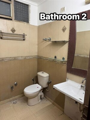 Bathroom in 3 BHK Builder Floor at RWA Federation, Vaishali Sector 5 – for Rent
