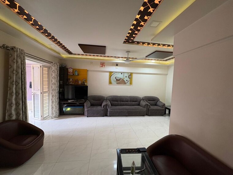 Living Room, sun-city 2 Bedroom 1050 Sq.Ft. Apartment In Sinhagad Road Pune 10080180