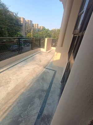 Balcony in 1.5 BHK Builder Floor at Unitech The Palms, Sector 117 – for Rent