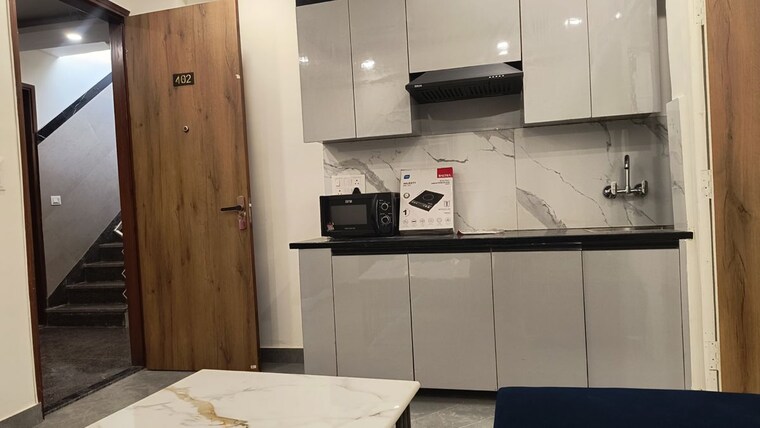 Kitchen, dlf-independent-floors 1 Bedroom 750 Sq.Ft. Builder Floor In Dlf City Phase 3 Gurgaon 10074307