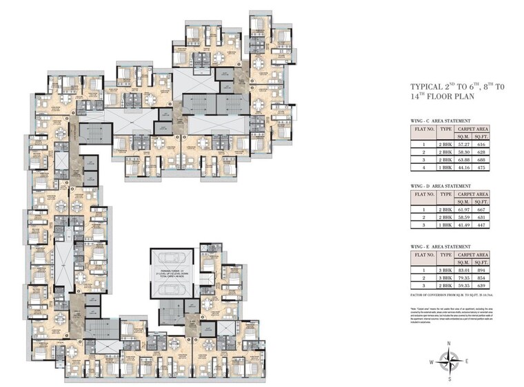 Master Plan, paranjape-aspire 2 Bedroom 651 Sq.Ft. Apartment In Andheri West Mumbai 10080515