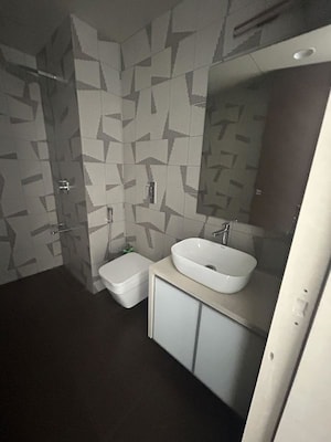 Bathroom in 4 BHK Apartment at Lodha World View, Worli – for Rent