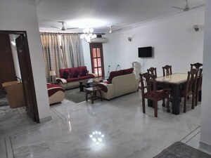 Living Room in 1 BHK Builder Floor at Sushant Lok I – for Rent