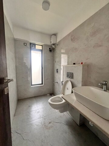 Bathroom in 3 BHK Apartment at Gulmohar Road – for Rent