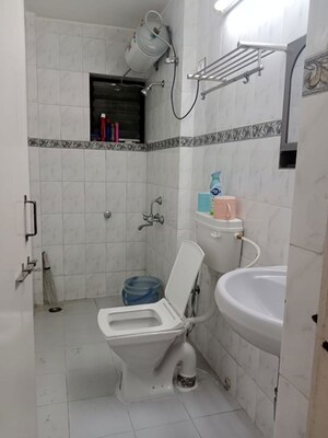 Bathroom in 2 BHK Apartment at Ramesh Hermes Heritage Phase 2, Shastrinagar – for Rent