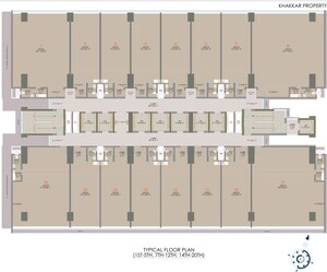 Floor Plan in  Office Space at Bhoomi 9 Business Bay, Malad West – for Sale