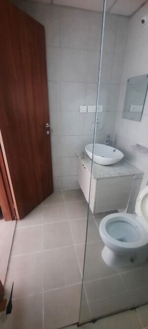 Bathroom in 2 BHK Apartment at Bhartiya Nikoo Homes, Thanisandra Main Road – for Rent