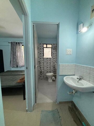 Bathroom in 2 BHK Apartment at Mohannagar CHS, Baner – for Rent