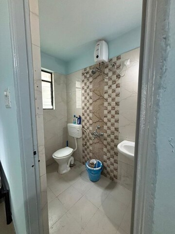 Bathroom in 2 BHK Apartment at Mohannagar CHS, Baner – for Rent