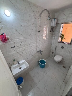 Bathroom in 2 BHK Apartment at Cosmos Springs Angel, Ghodbunder Road – for Rent
