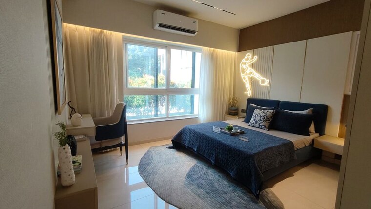 Bedroom, kumar-prism 3 Bedroom 1840 Sq.Ft. Apartment In Hadapsar Pune 10082237