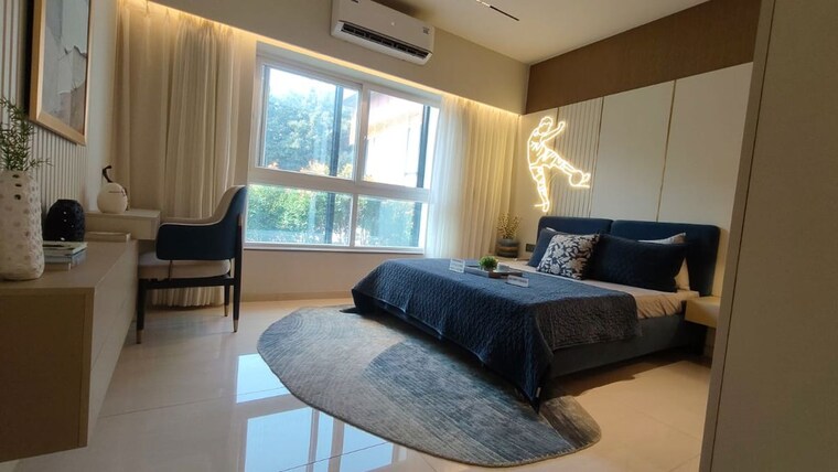 Bedroom, kumar-prism 3 Bedroom 1840 Sq.Ft. Apartment In Hadapsar Pune 10082237