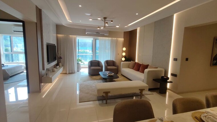Living Room, kumar-prism 3 Bedroom 1840 Sq.Ft. Apartment In Hadapsar Pune 10082237