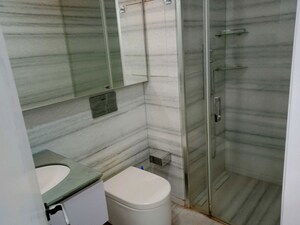 Bathroom in 4 BHK Apartment at Lodha World Crest, Worli – for Rent