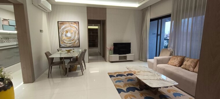 Living Room, kumar-parc-residences 3 Bedroom 1600 Sq.Ft. Apartment In Hadapsar Pune 10082619