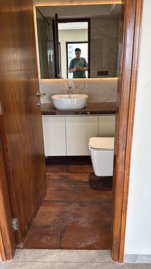 Bathroom in 4 BHK Apartment at Ambedkar Nagar – for Rent