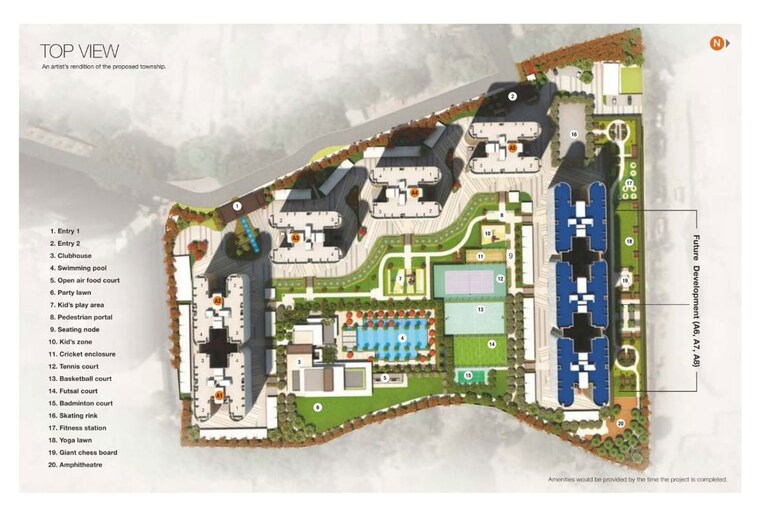Master Plan, kumar-prospera-hadapsar 2 Bedroom 1218 Sq.Ft. Apartment In Hadapsar Pune 10082690