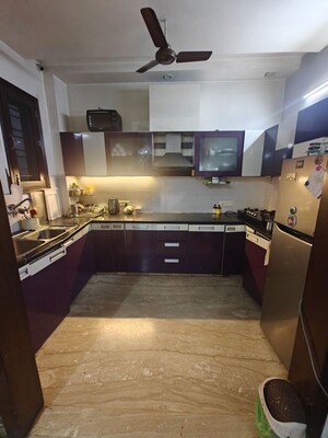 Kitchen in 3 BHK Builder Floor at Sushant Lok 2, Sector 57 – for Rent