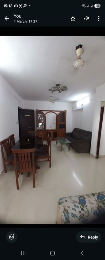 Living Room in 2 BHK Apartment at Lodha Splendora, Ghodbunder Road – for Rent