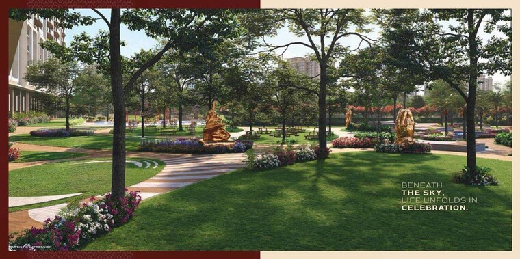 Garden, signature-global-sarvam 3 Bedroom 1800 Sq.Ft. Apartment In Sector 37d Gurgaon 10083034