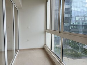 Balcony in 1 BHK Apartment at Godrej The Trees Phase II, Vikhroli East – for Rent