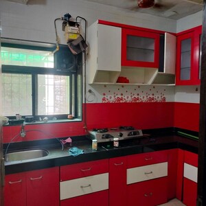 Kitchen in 1 BHK Apartment at Tulshidham Complex, Thane West – for Rent