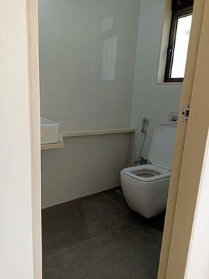 Bathroom in 3 BHK Apartment at Mallhar Bhimashankar Heights, Dahisar West – for Rent