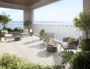 Balcony in 5 BHK Apartment at Malabar Hill – for Sale