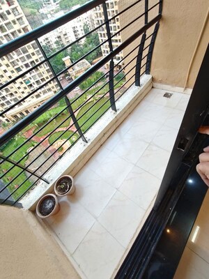 Balcony in 2 BHK Apartment at Raheja Heights Phase 2, Goregaon East – for Rent
