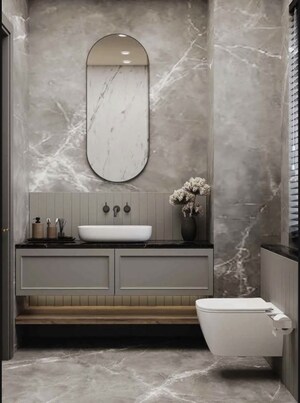 Bathroom in 4 BHK Apartment at Upper Worli – for Sale