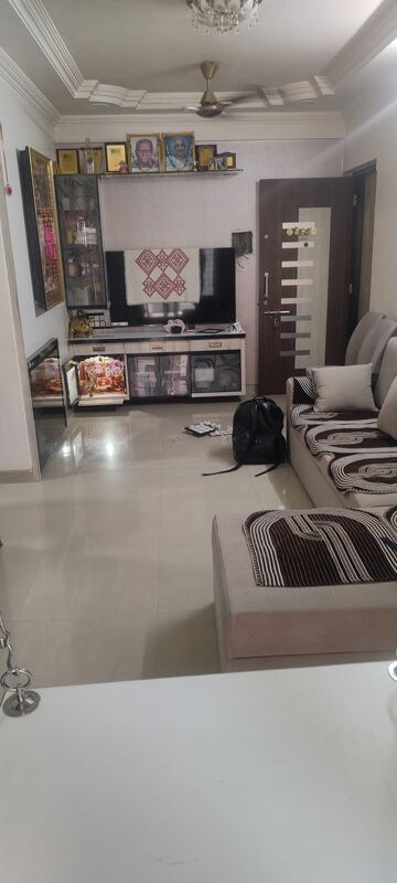 Living Room in 1 BHK Apartment at Sai Mangal Ajoy CHS, Kandivali West – for Sale
