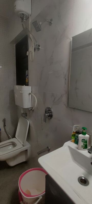 Bathroom in 2 BHK Apartment at Bhoomi Samarth, Goregaon East – for Rent