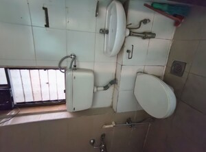 Bathroom in 1.5 BHK Apartment at Runwal Garden City, Balkum Pada – for Rent