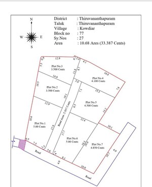  Plot – Map Location View at Pattom - for Sale