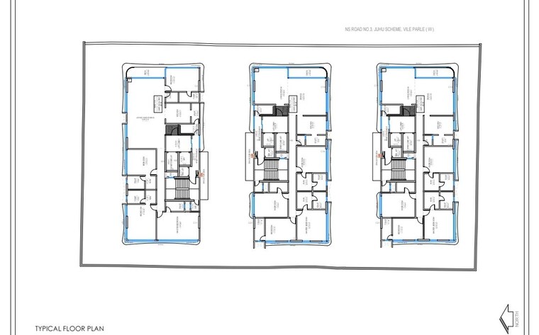 Floor Plan, advent-parmatma-villa 4 Bedroom 2500 Sq.Ft. Apartment In Juhu Mumbai 10084246