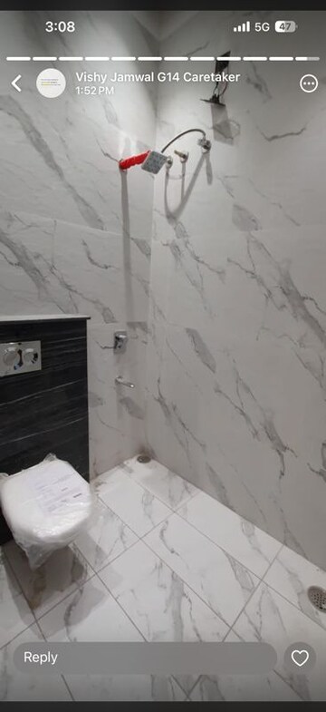 Bathroom in 2 BHK Builder Floor at Manimajra – for Rent