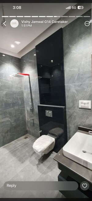 Bathroom in 2 BHK Builder Floor at Manimajra – for Rent